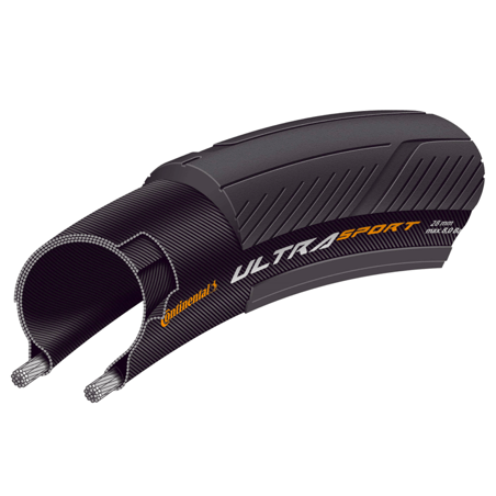 Continental Ultra Sport III 700 x 25 Schwarzer Reifen