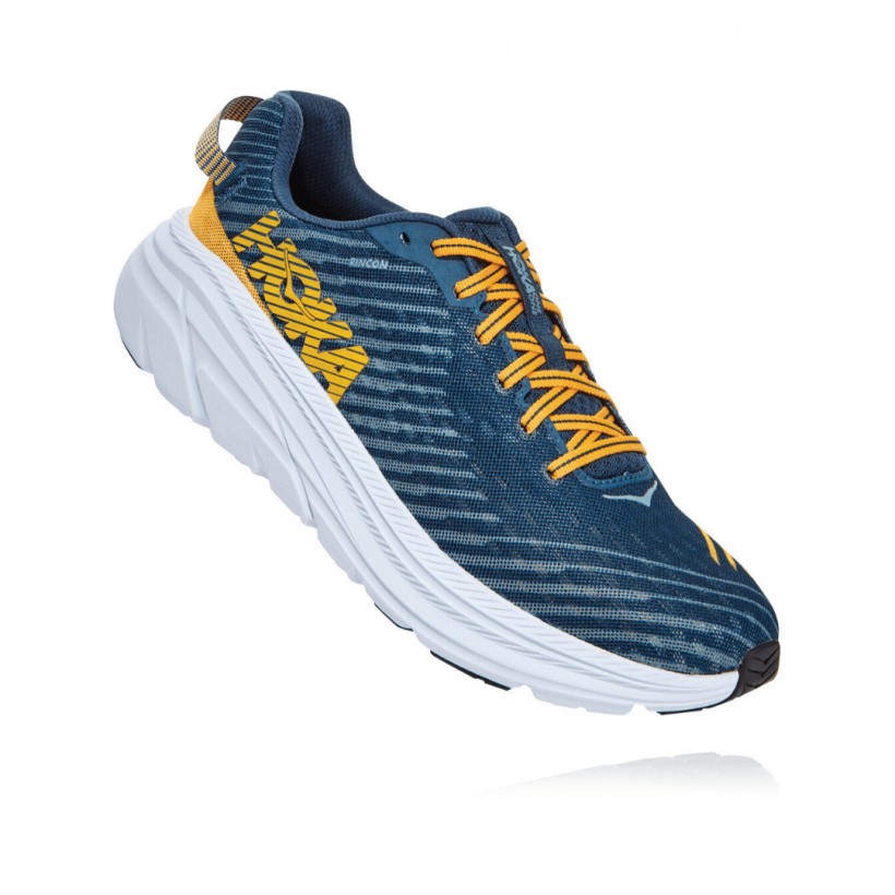 Hoka One One Rincon Shoes Blue Yellow White