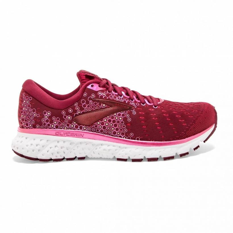Sapatos femininos Brooks com glicerina 17 rosa vermelho SS20