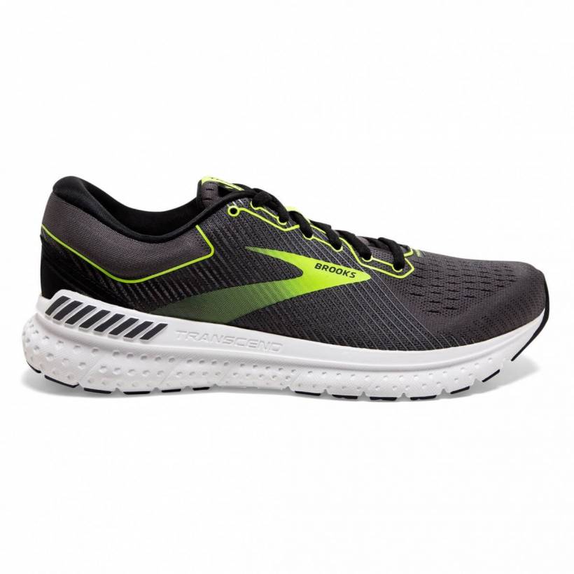 Chaussures Brooks Transcend 7 Noir Jaune SS20