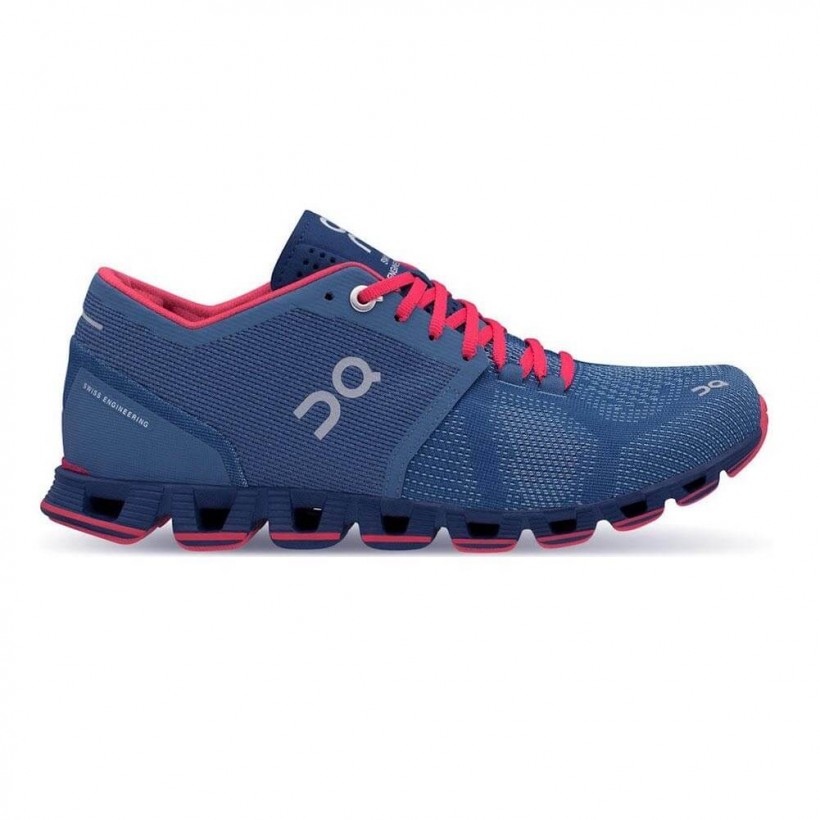 On Cloud X Coral Blue Women's Shoes