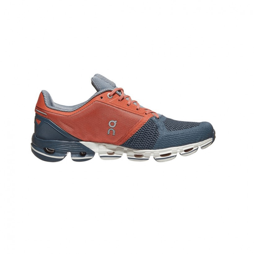 On Cloudflyer Shoes Orange Gray
