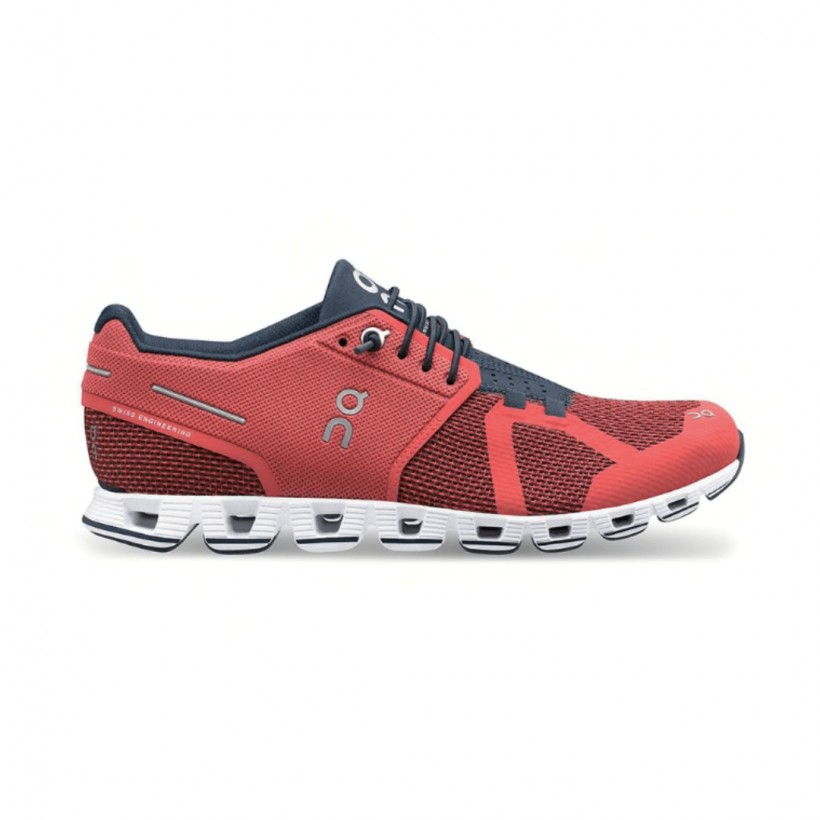 Sneakers On Cloud Rose Bleu Foncé Femme