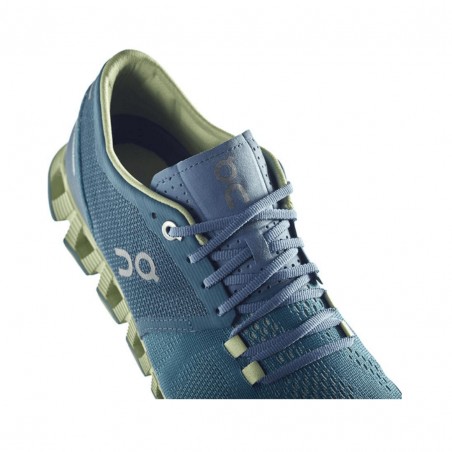 On Cloud X Blue Green Women's Shoes