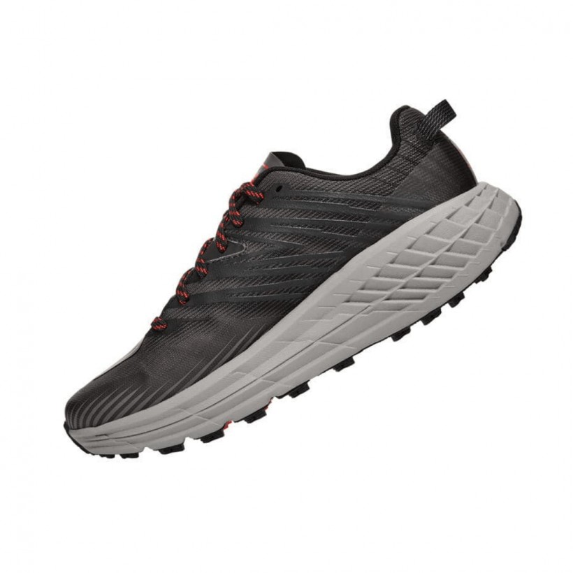 Zapatillas Hoka One One  Speedgoat 4 Wide Ancho Gris Negro PV20 Hombre