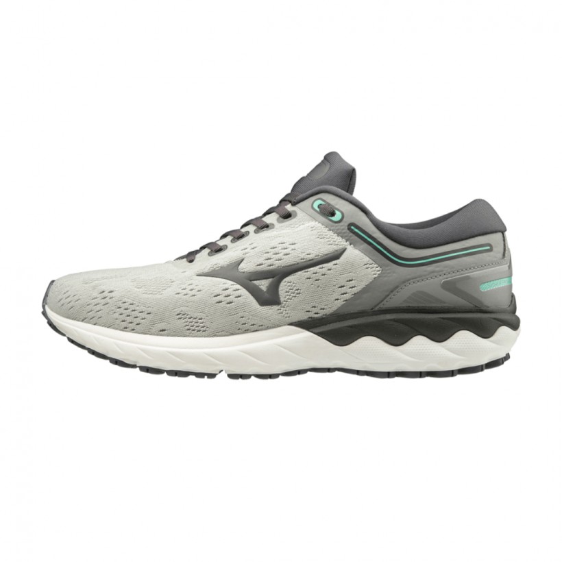 Mizuno Wave Skyrise Schuhe Grau Hellbraun