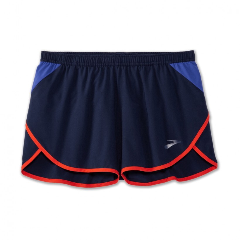 Brooks Hightail 3 "Split Shorts Blau Rot