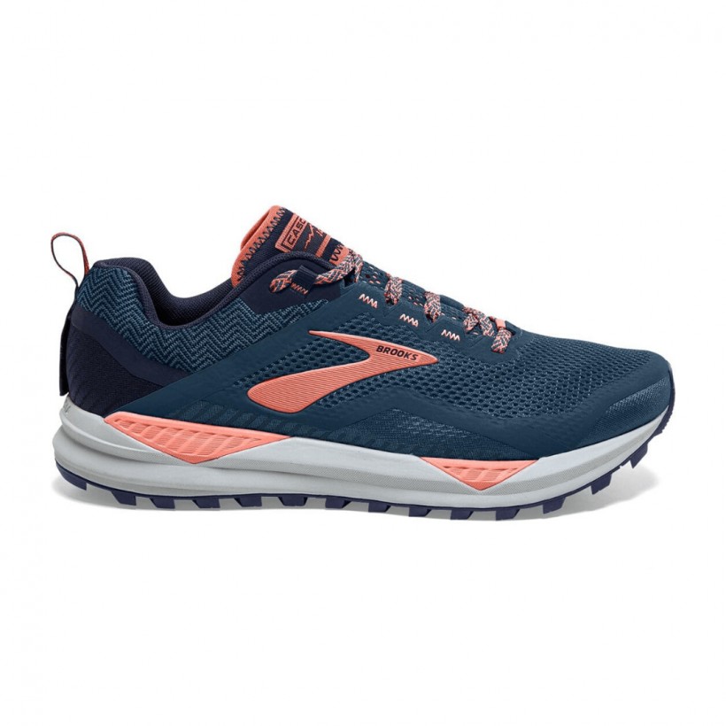 Brooks Cascadia 14 Zielone Pomarańczowe Buty Damskie