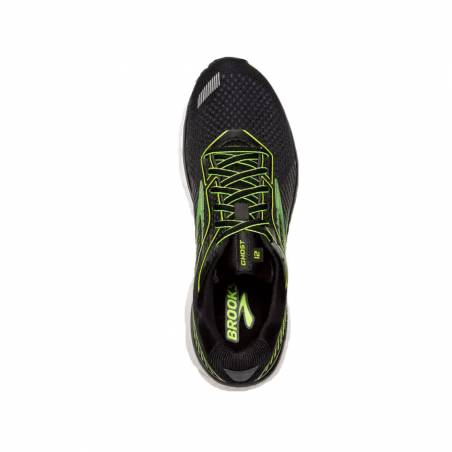 Brooks Ghost 12 Czarne Limonkowe Buty PV20