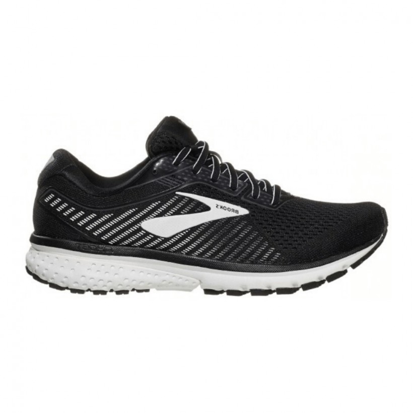 Brooks Ghost 12 Black White PV20 Shoes
