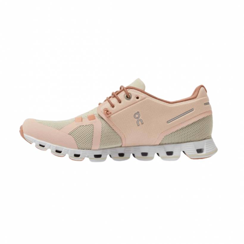 Zapatillas On Cloud Rosa Marrón Claro Mujer