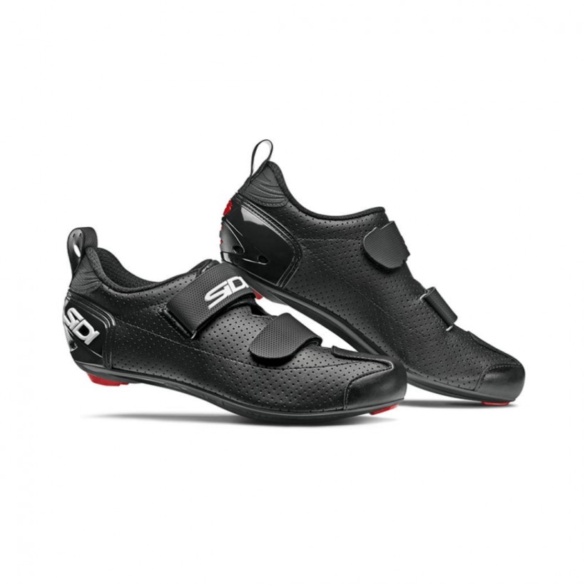 Sidi T5 Air Carbon Black White Triathlon Shoes