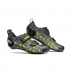 Sidi T-5 Air Carbon Gray Yellow Shoes