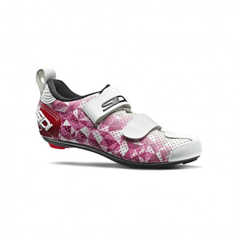 Zapatillas Sidi T5 Air Carbon Rosa Blanco Mujer Triatlón