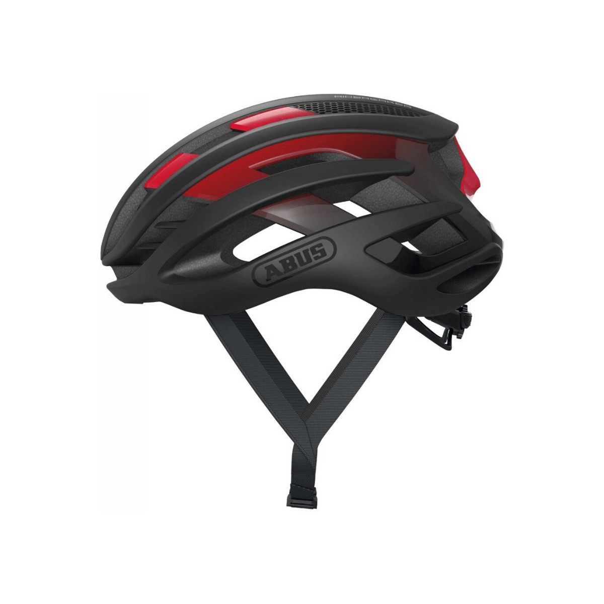 Capacete Abus AirBreaker Preto Vermelho, Tamanho L (58-62 cm)