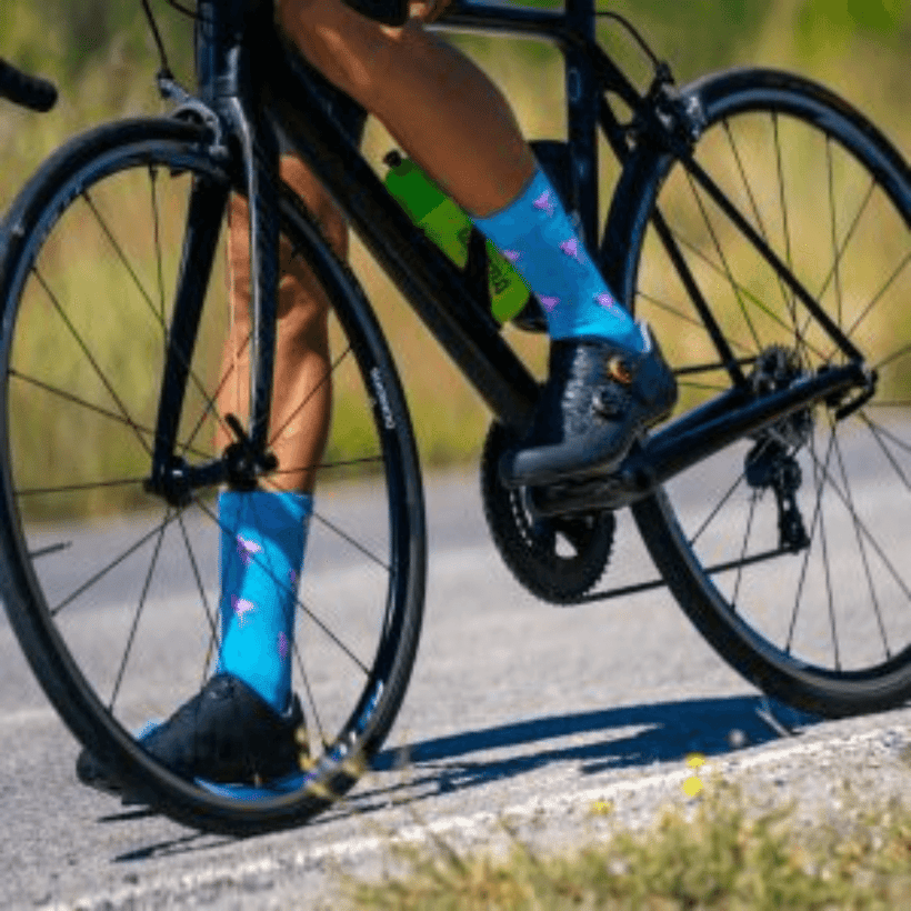 Sporcks Flamingo Blauwe Fietssokken