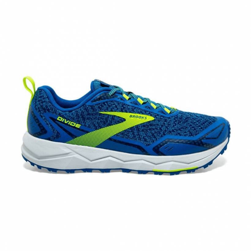 Zapatillas Brooks Divide Azul Amarillo Hombre