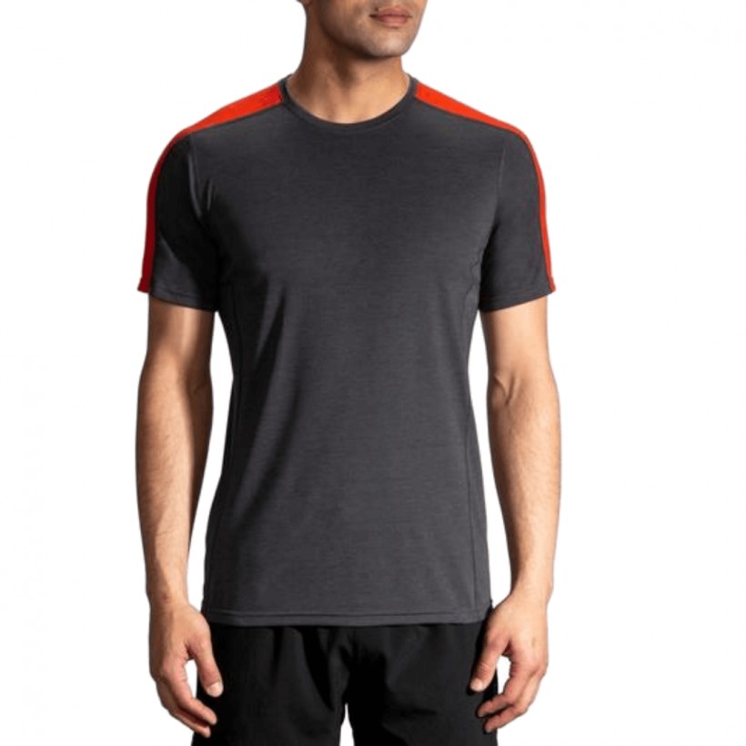 Brooks Distance Short Sleeve Red T-Shirt