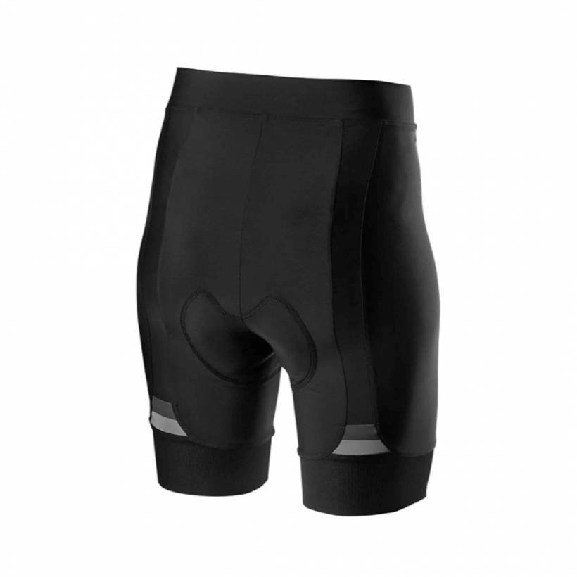 Calções de babador Castelli Prima Preto Cinzento Mulher