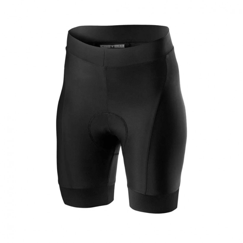 Culotte Castelli Corto Prima Negro Gris Mujer