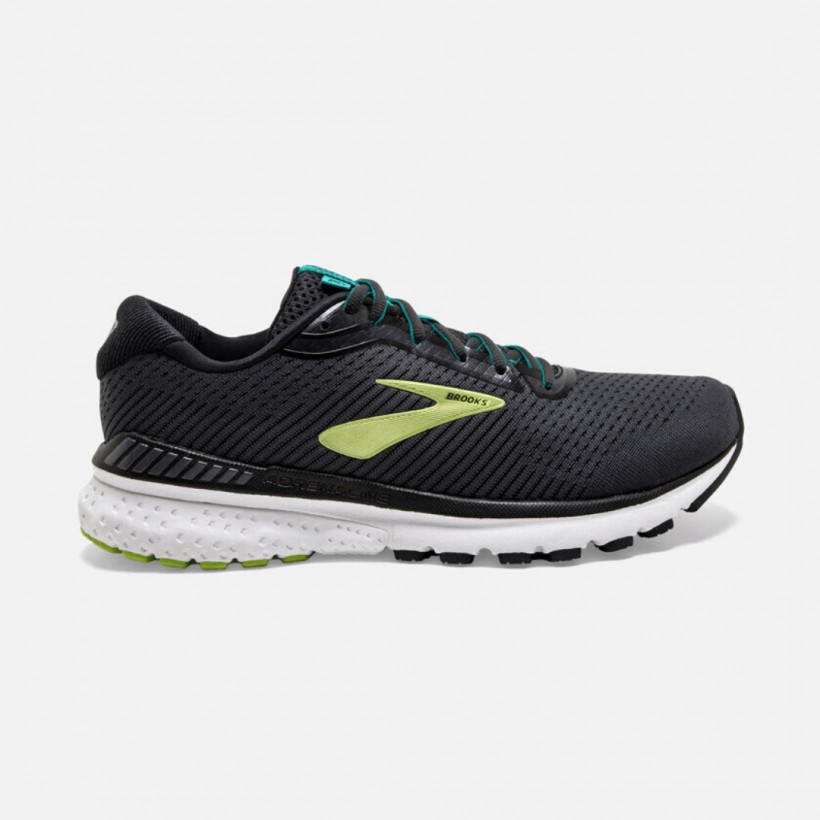 Brooks Adrenaline GTS 20 Wide 2E SS20 Shoes Black Yellow