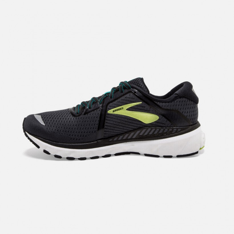 Brooks Adrenaline GTS 20 Wide 2E SS20 Shoes Black / Yellow