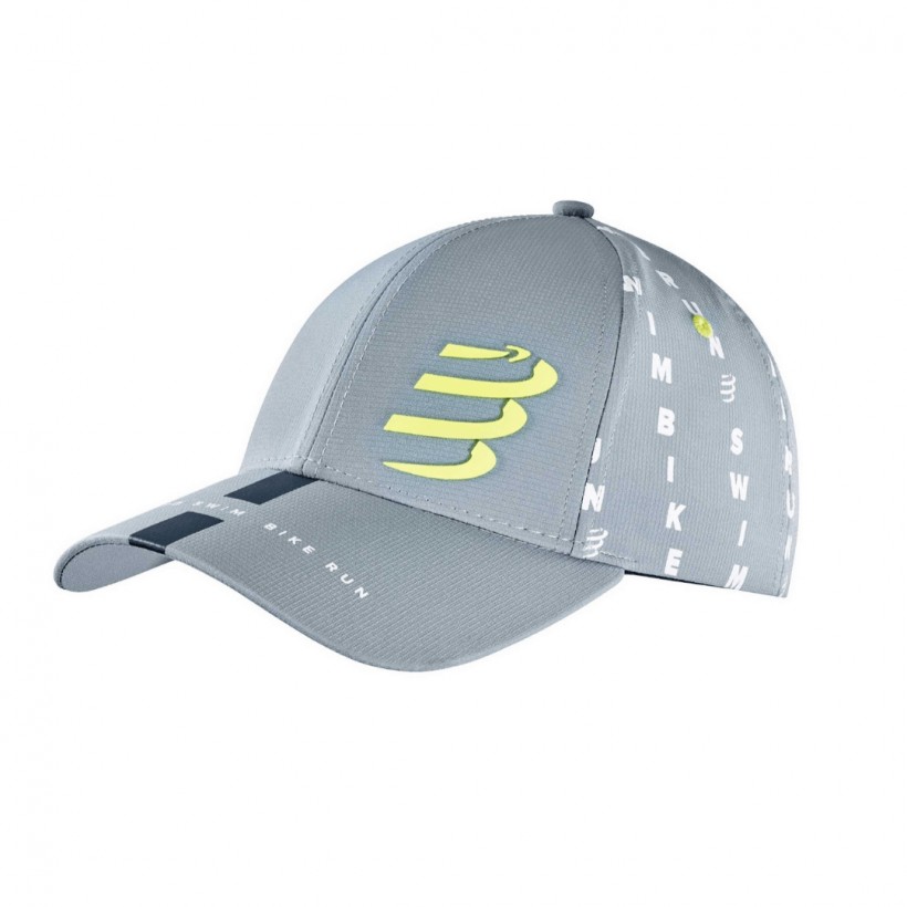 Compressport Trucker Born To SwimBikeRun Cap 2020 Gray Green