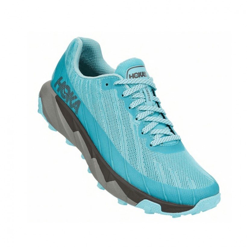 Zapatillas Hoka One One Torrent Azul Gris Mujer PV20