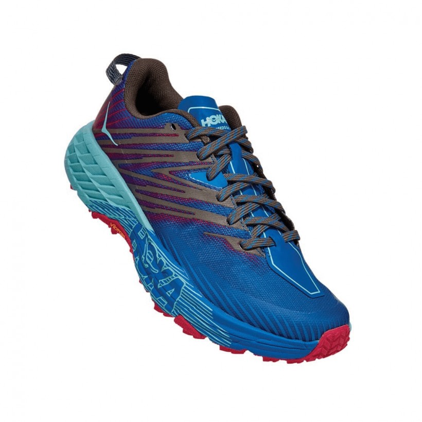 Hoka One One Speedgoat 4 Blue Red Turquoise SS20 Woman Shoes