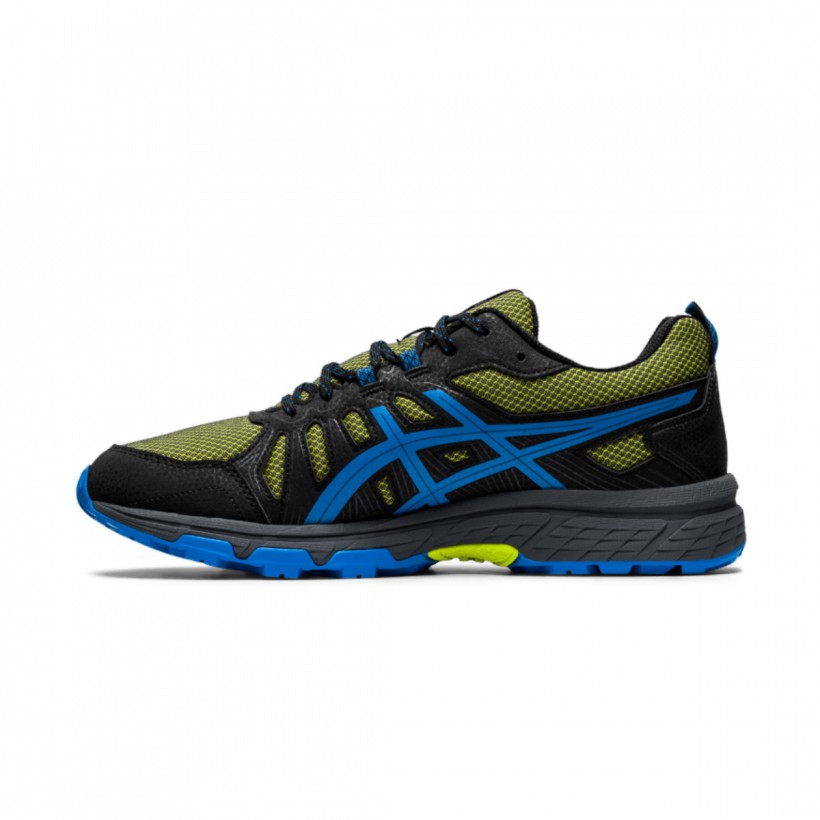 Asics Gel Venture 7 Laufschuhe Schwarz Blau Grün