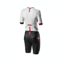 Trifonction Castelli Free Sanremo 2 Manches Courtes Blanc Noir