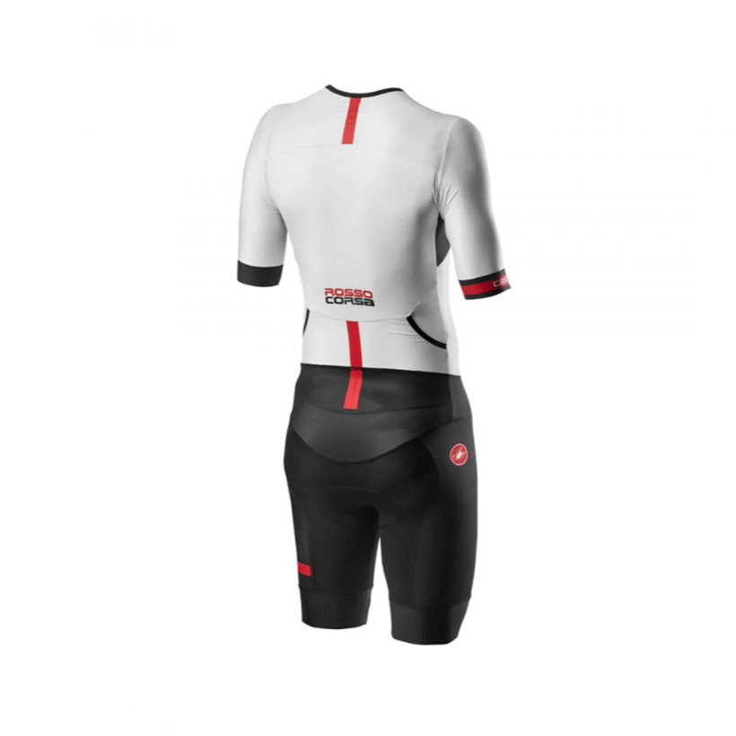 Castelli Free Sanremo 2 korte mouw trisuit wit zwart