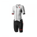 Castelli Free Sanremo 2 Kurzarm Trisuit Weiß Schwarz