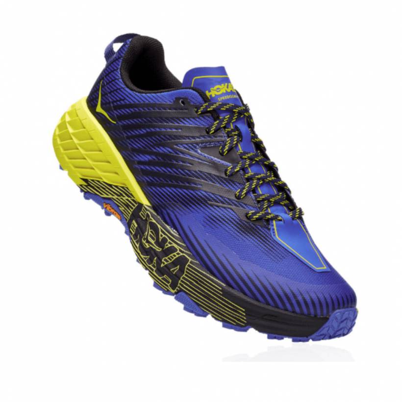 Scarpe Hoka One One Speedgoat 4 Blu Giallo AW20 Uomo