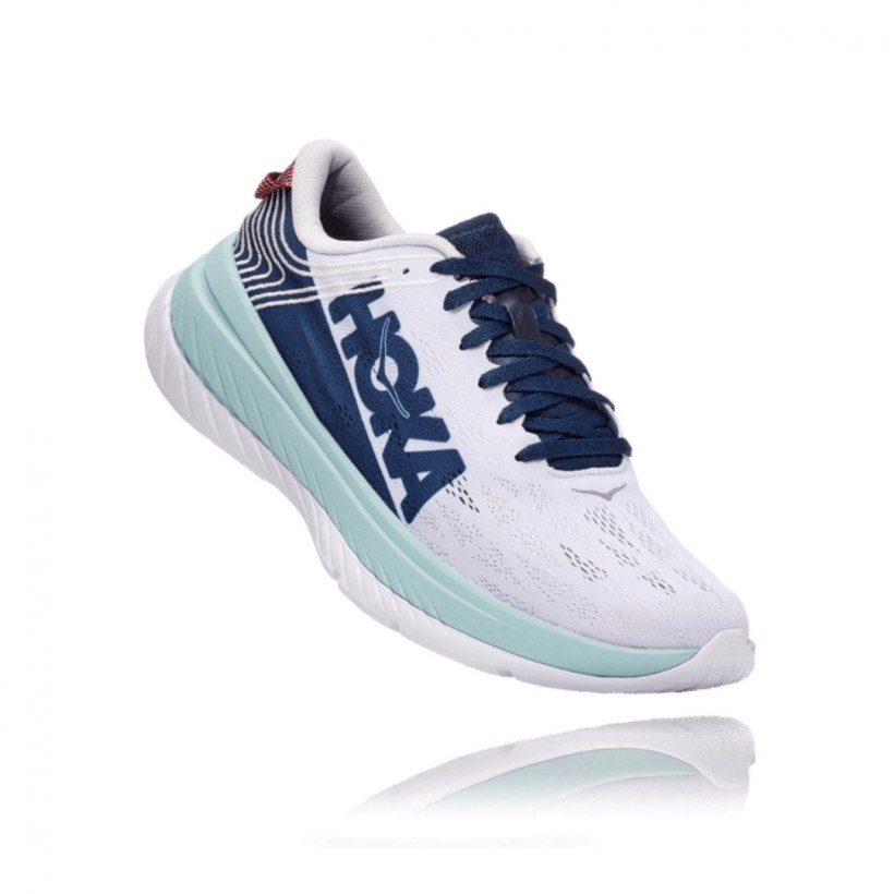 Buty męskie Hoka One One Carbon X biało-niebieskie AW20