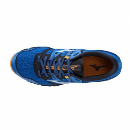 Scarpe Mizuno Wave Hayate 6 Blu Arancioni da Uomo