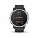 Cinturino Garmin Fenix 6s argento solare nero