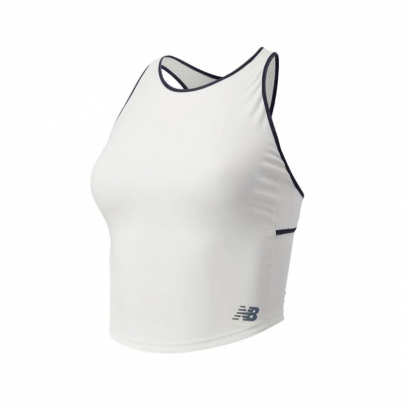 Top New Balance Speed Fuel Fashion Blanc Femme