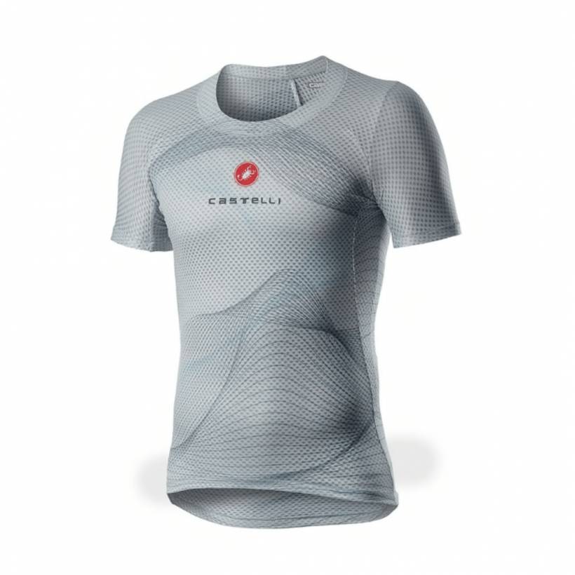 Castelli Pro Mesh Short Sleeve Base Layer Gray Blue Man