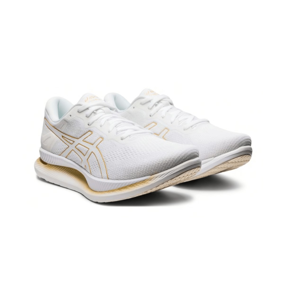 Desgastado Papá Dibuja una imagen Zapatillas ASICS GlideRide Blanco Dorado PV20 Hombre