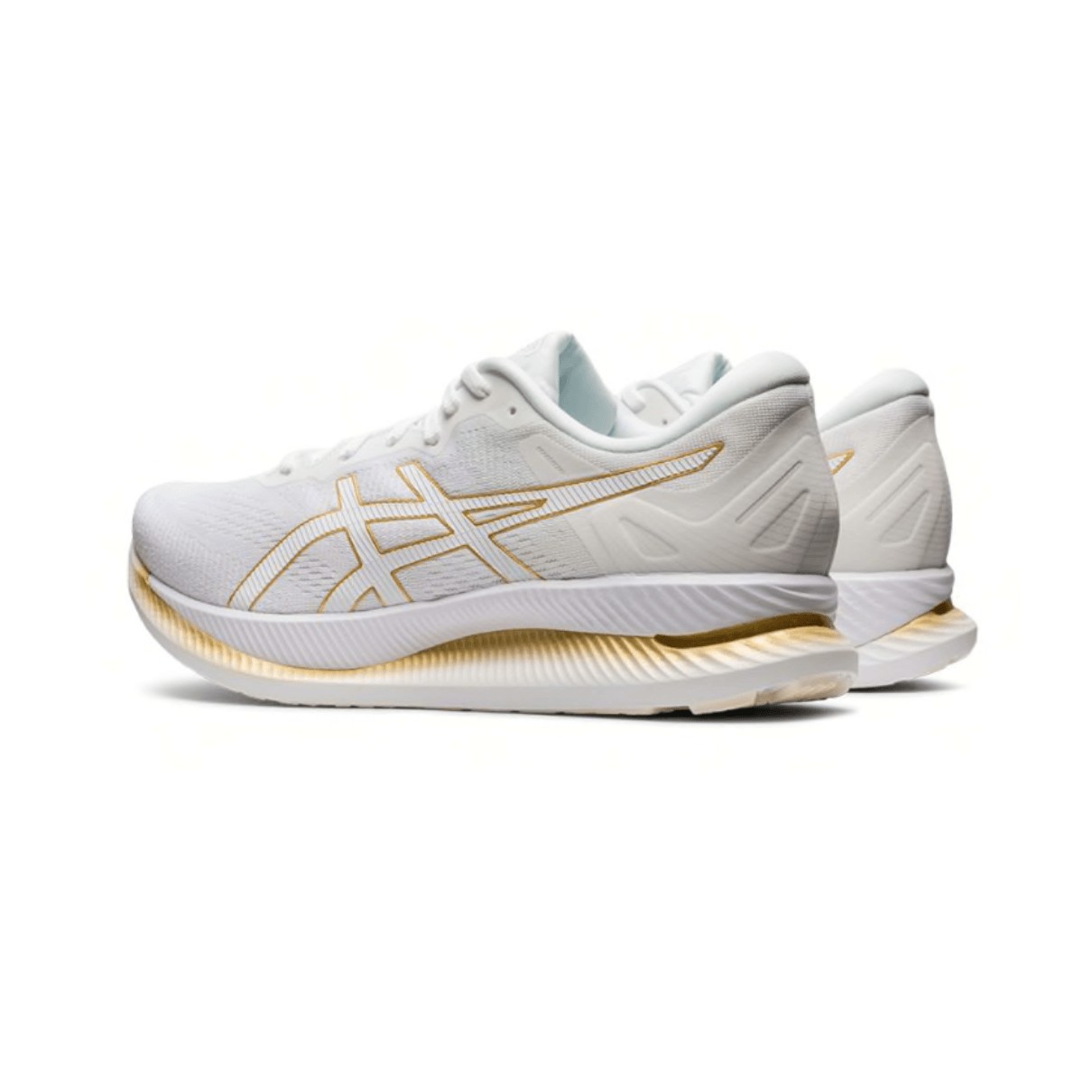 Desgastado Papá Dibuja una imagen Zapatillas ASICS GlideRide Blanco Dorado PV20 Hombre