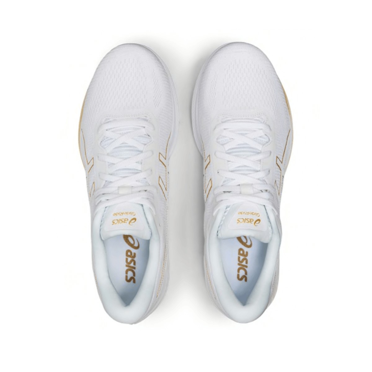 Desgastado Papá Dibuja una imagen Zapatillas ASICS GlideRide Blanco Dorado PV20 Hombre