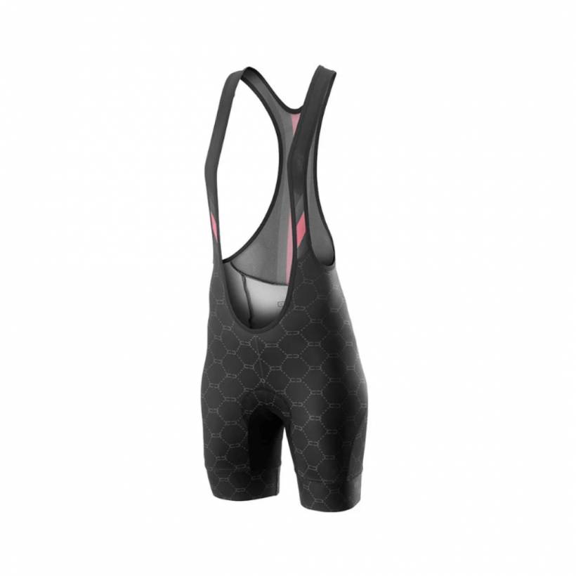 Culotte Castelli Atelier Bibshort Negro Rosa Mujer