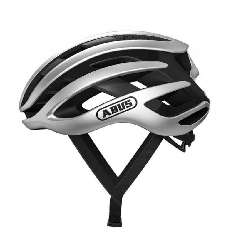 Abus AirBreaker Helm Silber