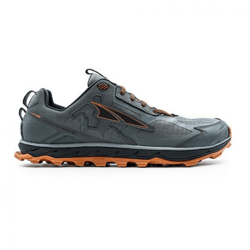 Altra Lone Peak 4.5 Gray Orange SS20 Men's Trail Shoes
