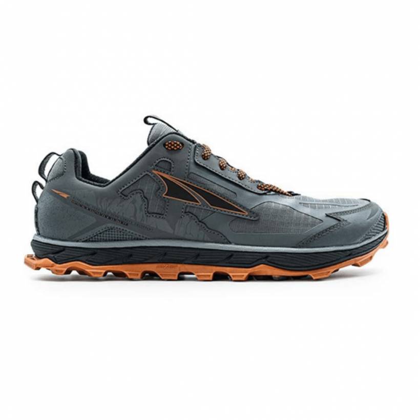 Altra Lone Peak 4.5 Cinza Laranja SS20 Masculino Trail