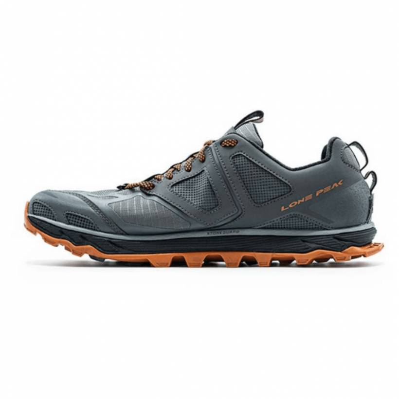 Altra Lone Peak 4.5 Gray Orange SS20 Men's Trail Shoes