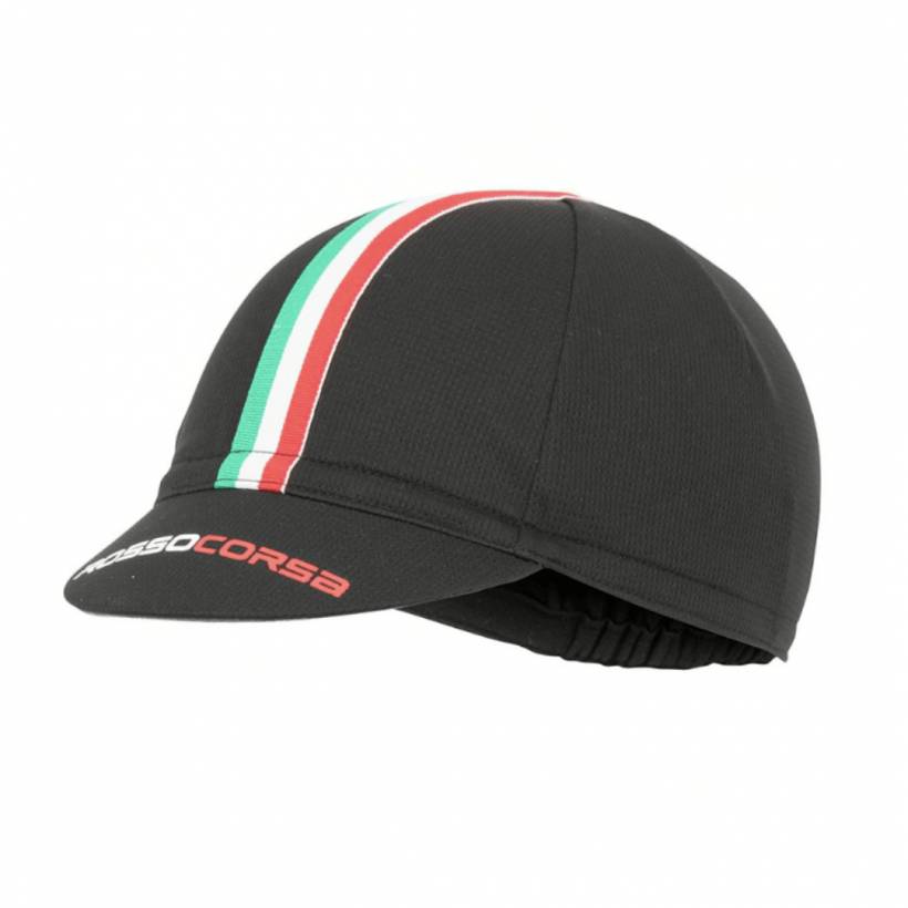 Castelli Cycling Rosso Corsa Black Unisex Cap