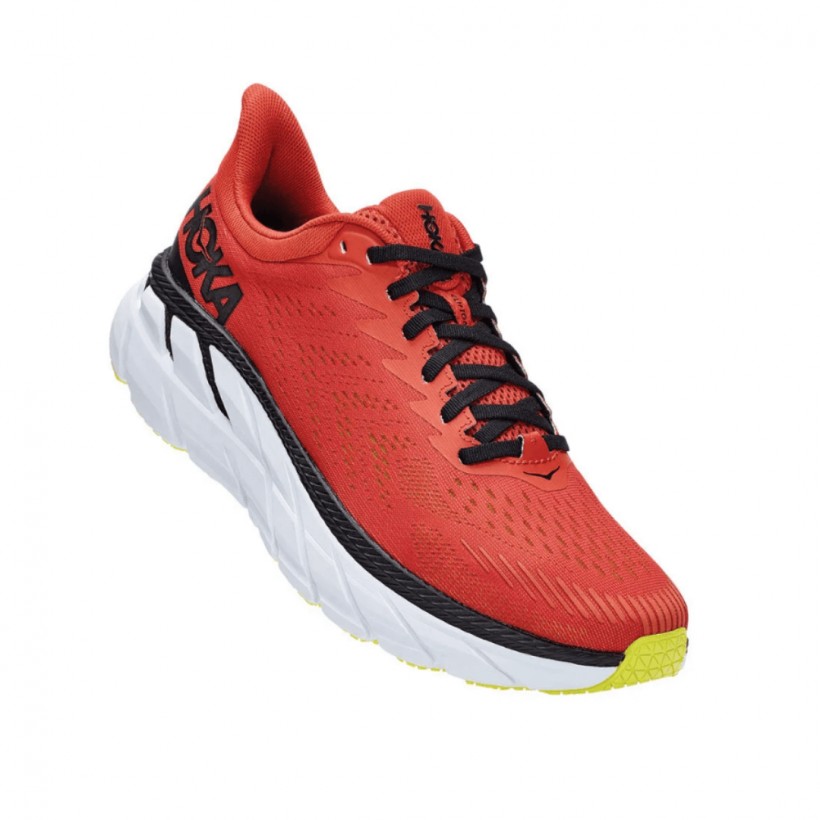 Hoka One One Clifton 7 Shoes Red Black SS20