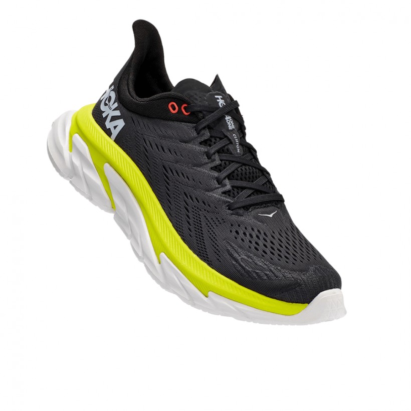 Hoka One One Clifton Edge Black Yellow FW20 Sneaker